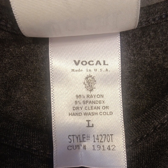 NEW! Vocal Black Graphic "Rough Rider" Tank Top Embellished With Rhinestones - Picture 8 of 12